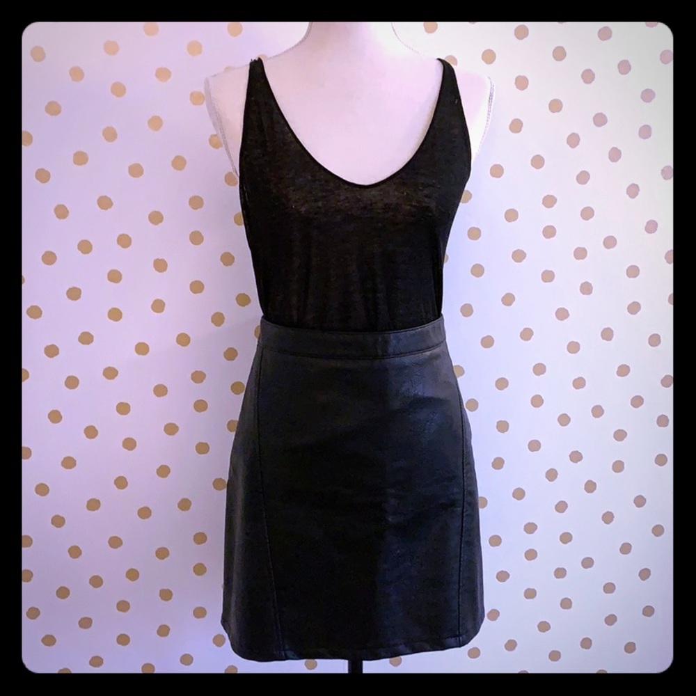 Zara Knit. Sheer black tank top.